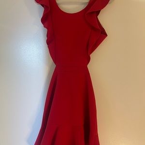 Pink dress just one use, very new.